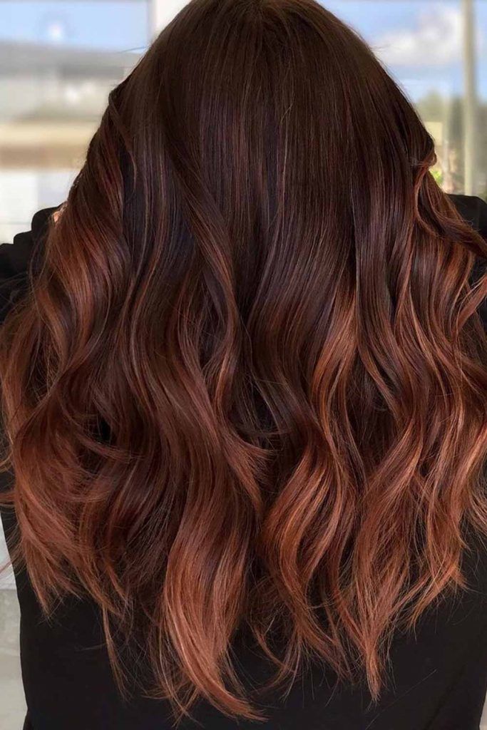 caramel highlights black hair