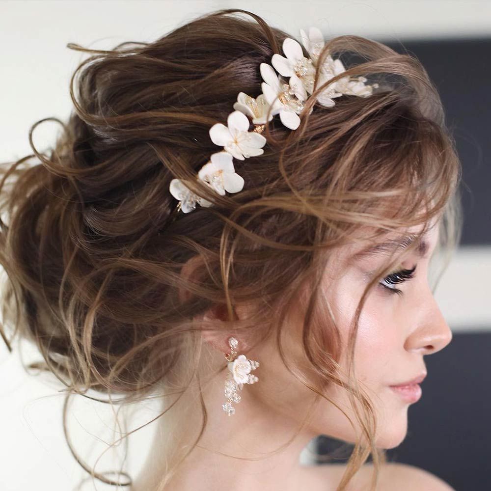 Voluminous Twisted Updo With Headband