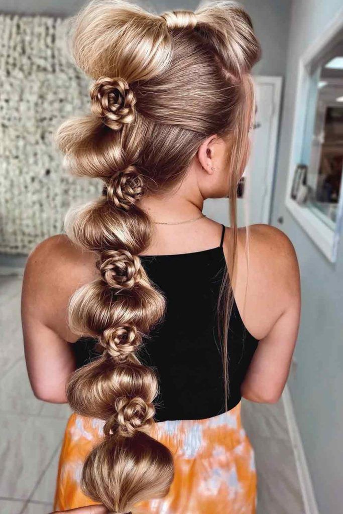 High Bubble Ponytail