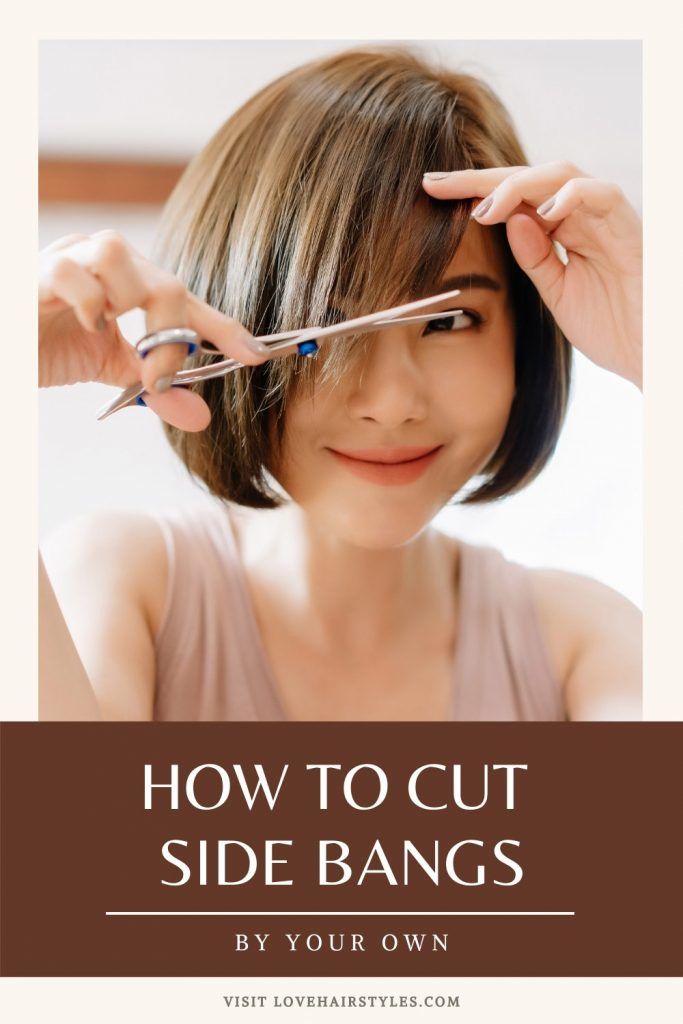 How to cut side bangs