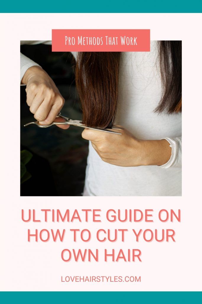 How to cut your own hair back to front