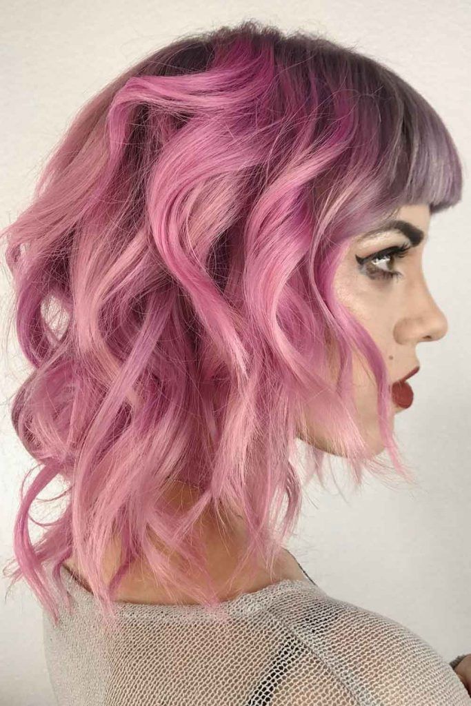 short pastel pink hair