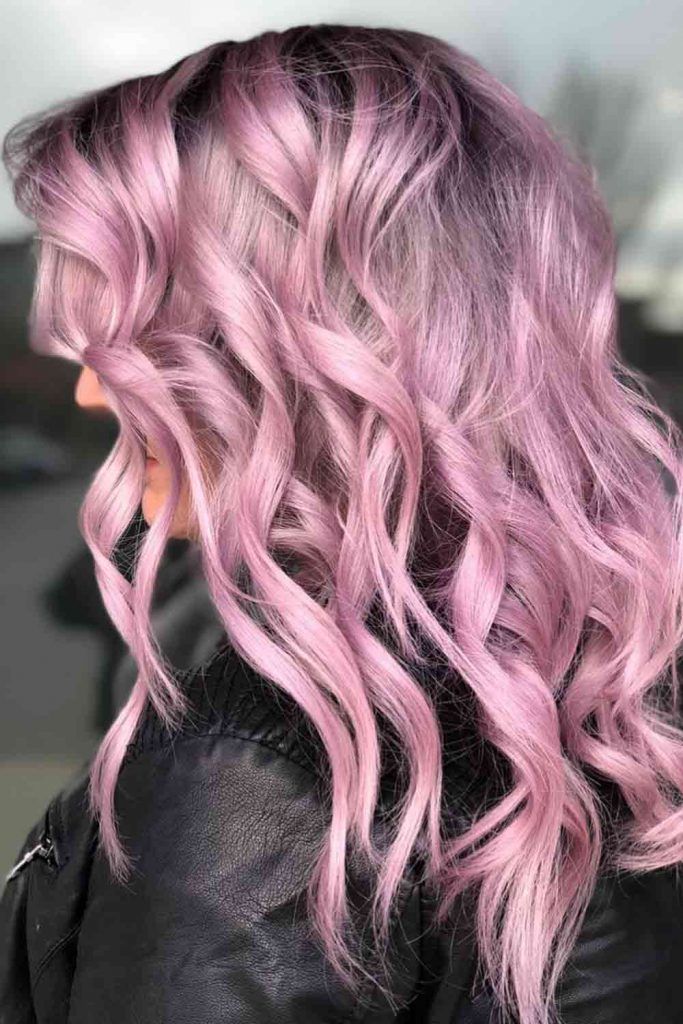 Soft Pink Balayage With Wheat Hues