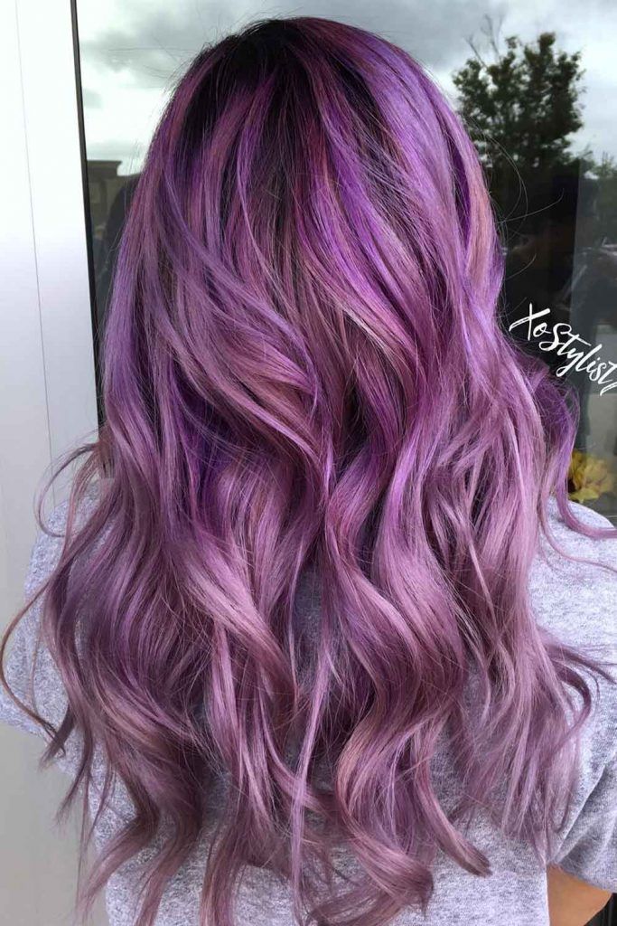 24 Stunning Purple Highlights Ideas To Make Your Daily Look Unique