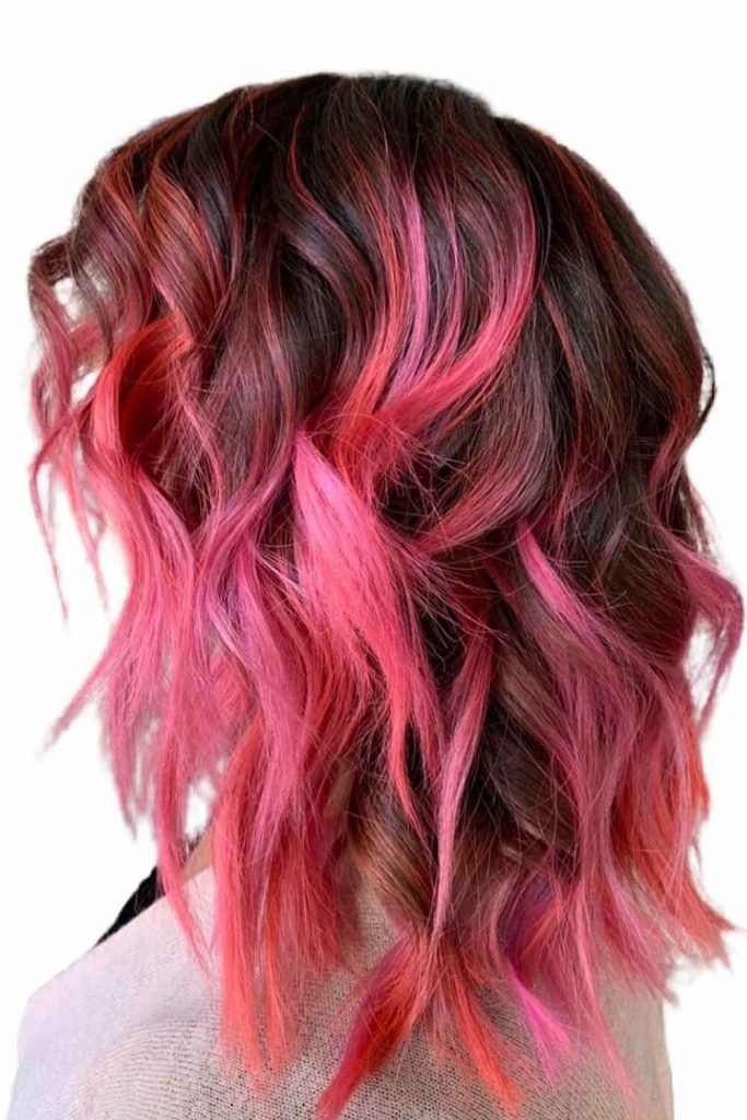 Pink Balayage For Short Hairstyles