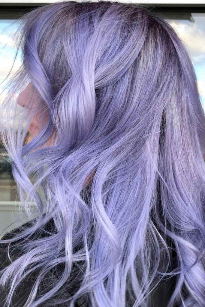 Soft Purple Hair Color