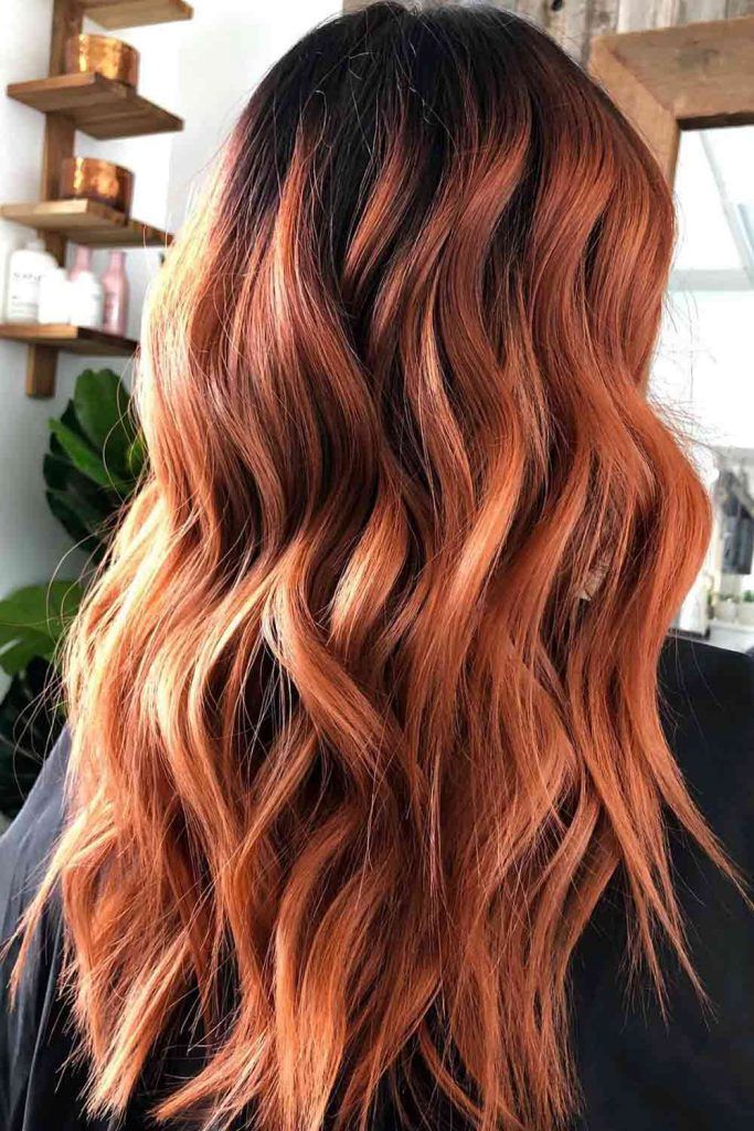 auburn hair color with highlights ideas