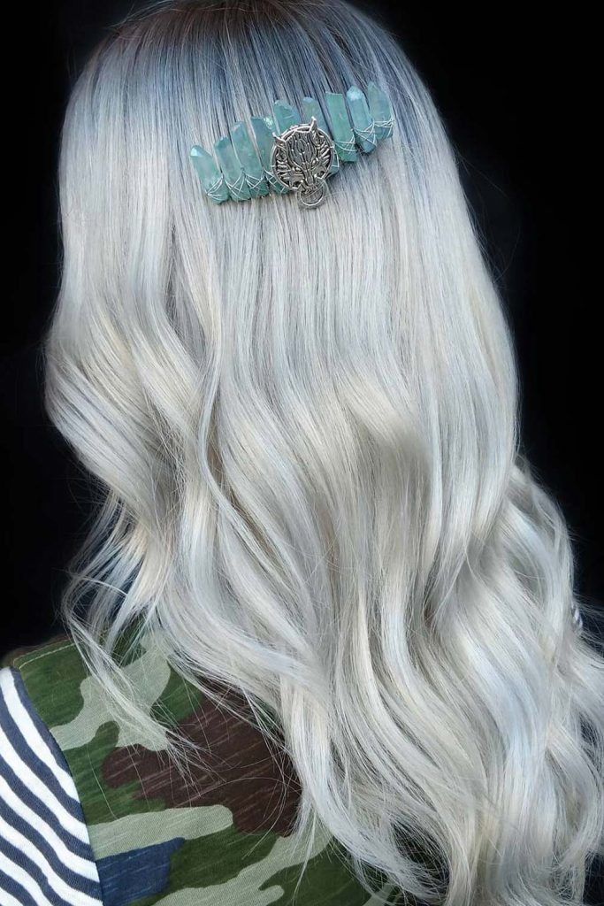 Beautiful Bleached Hair with Accessories