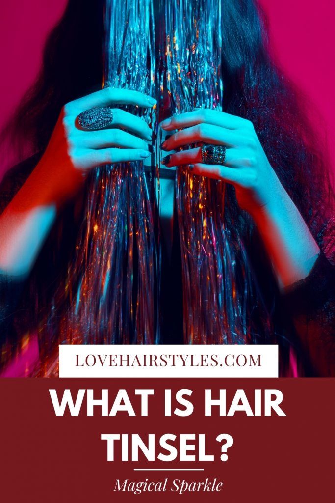 Magical Sparkle Of Trendy Hair Tinsel Style - Love Hairstyles