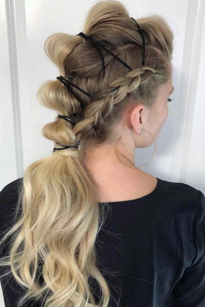 Faux Hawk Ponytail