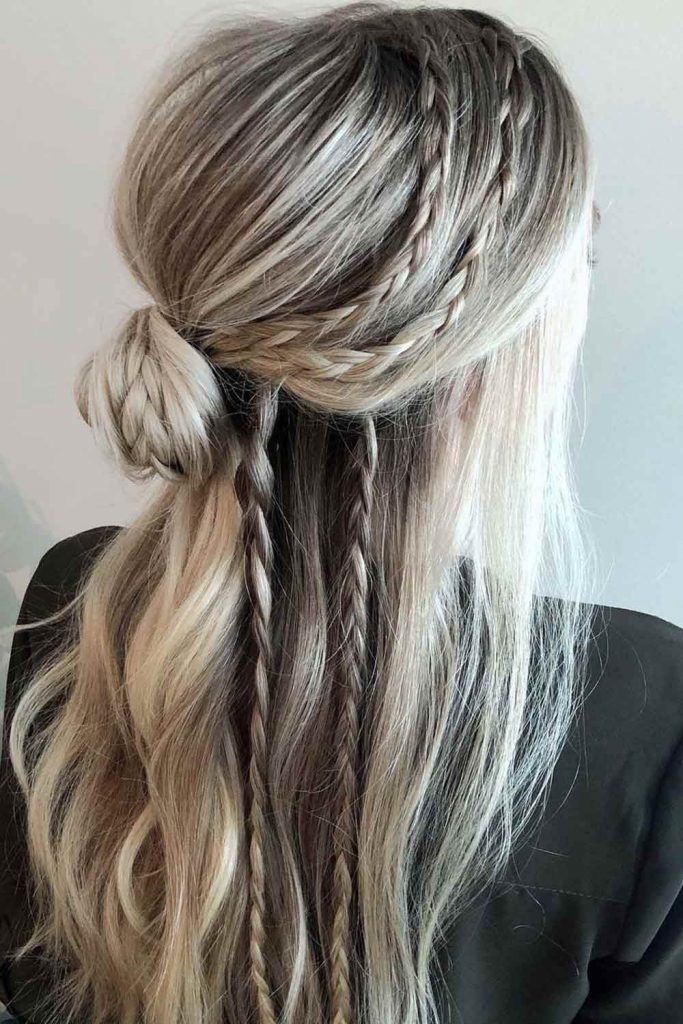 Half-Up With Braided Combo