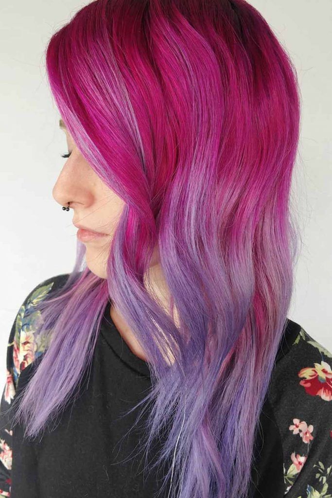 From Dark Lavender To Frozen Raspberry Ombre