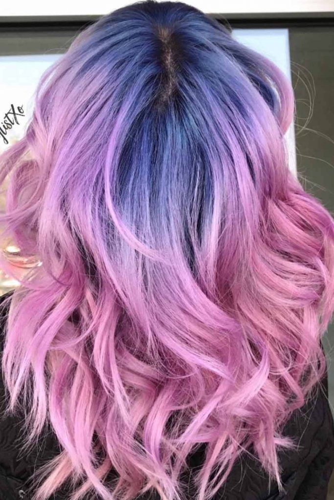 Deep Blue To Pink Bi-Color