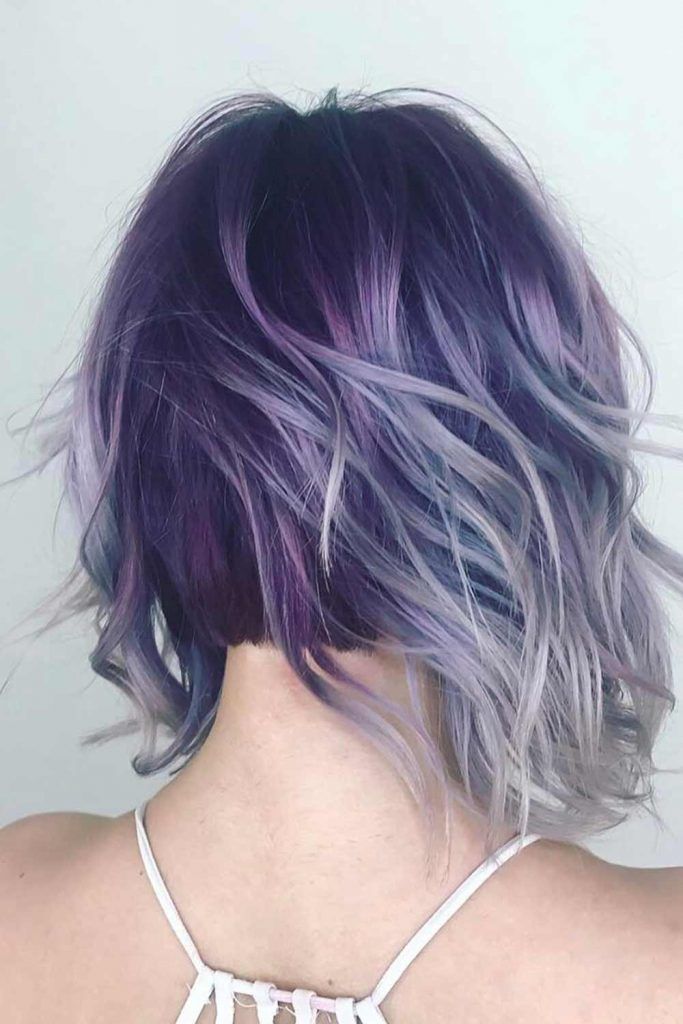 Pastel Purple And Grey Highlights