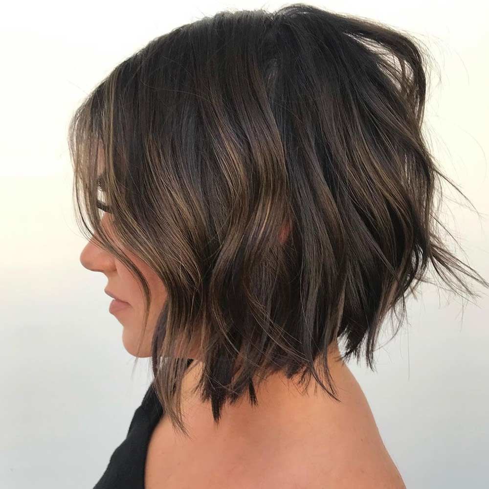 Shoulder Length Bob Hairstyles Brunette 