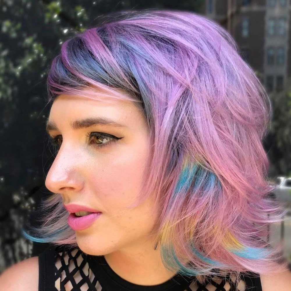 Pastel Violet To Lilac Ombre