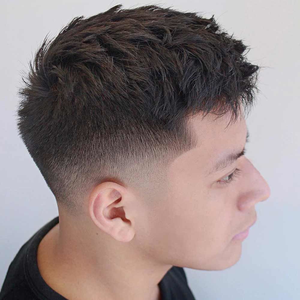 Corte Masculino Mid Fade + Corte Curto