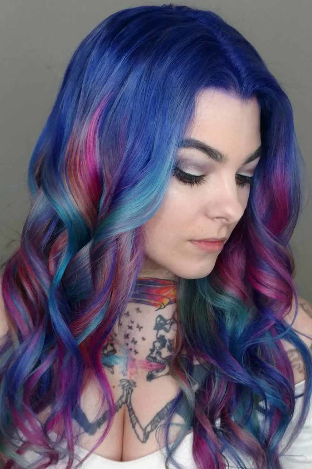 Ethereal Looks With Blue Hair