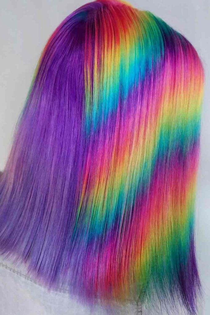 Metallic Holographic Hair