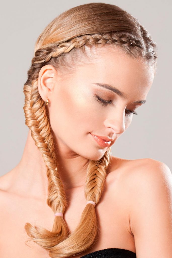 how to french braid bangs