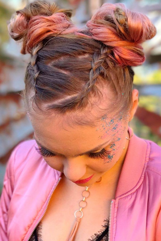 Zigzag Braided Top Knot 