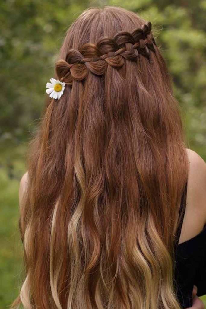 Headband Braid With Beach Waves