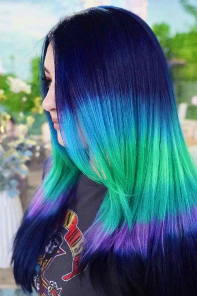 Black But Bright Ombre