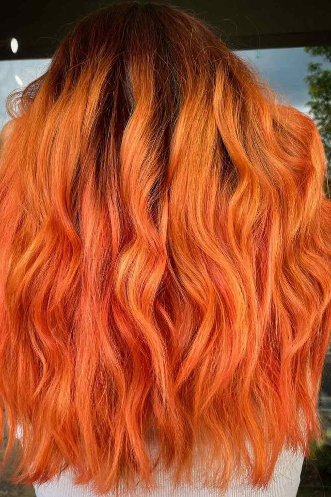 orange ombre hair dye