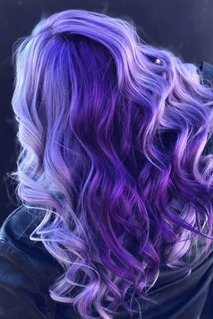 intense violet hair color