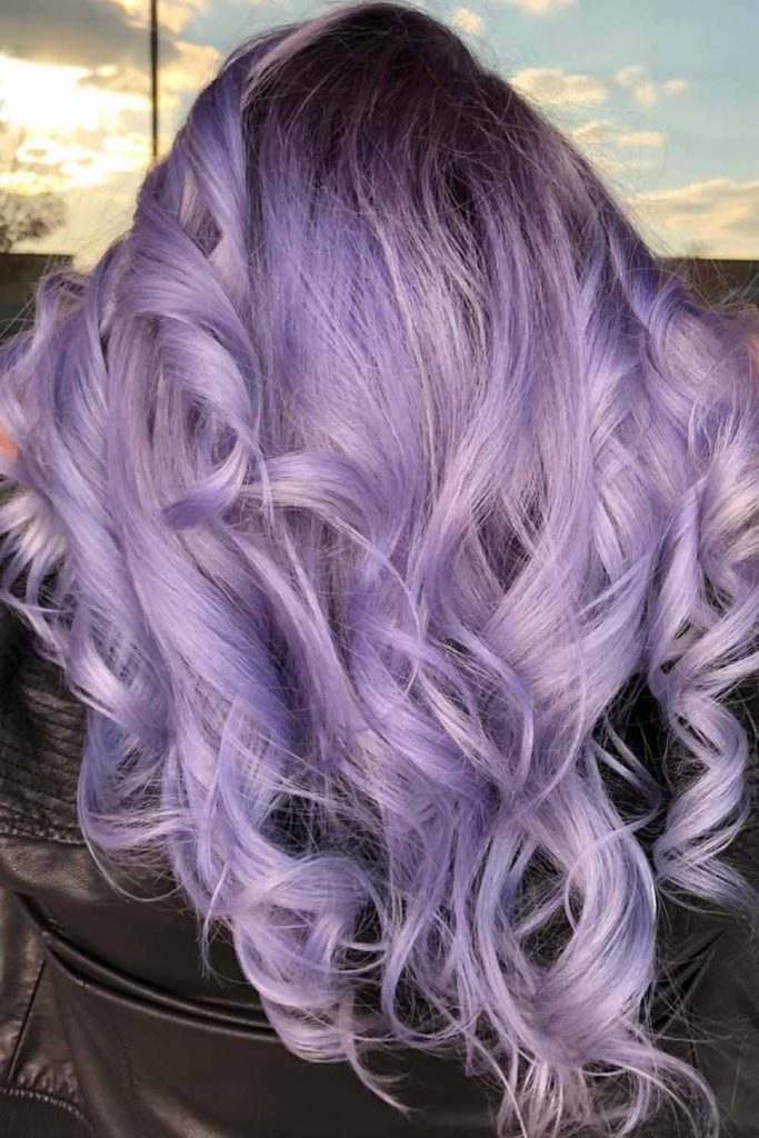 Romantic Light Purple Hair