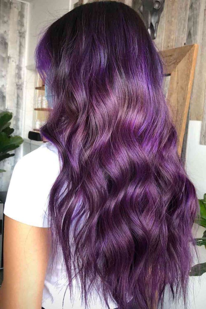 Galaxy Plum Hair