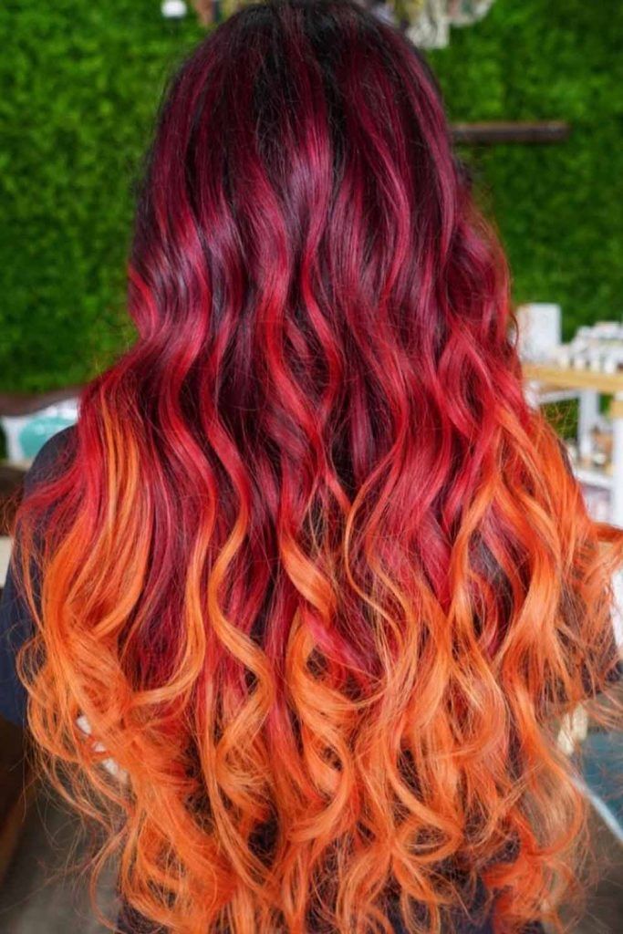 Deep Red Hair