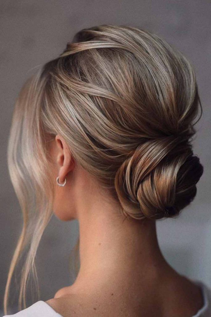 Twisted Bumped Low Bun