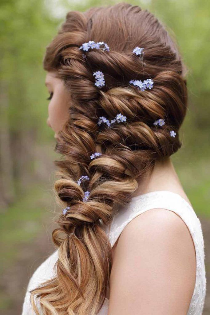 Topsy Tail Braid With Flowers