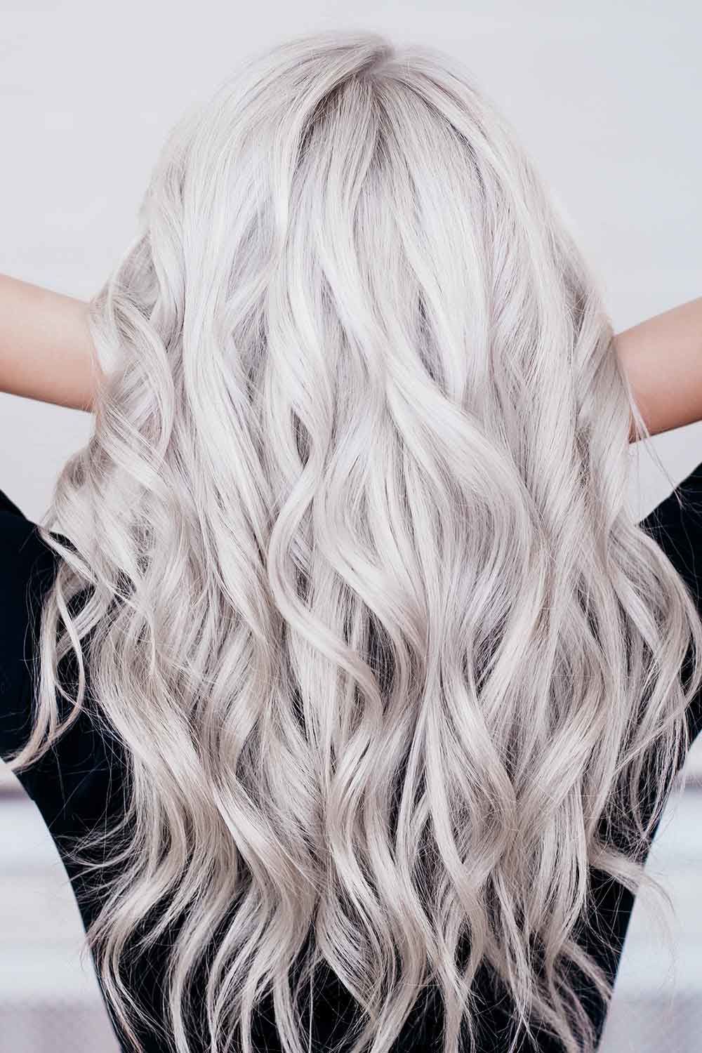 Long White Blonde Hair