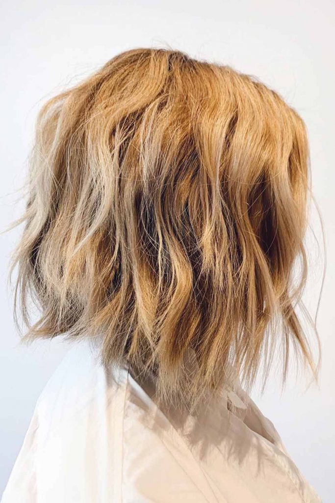 Asymmetrical A-line Wavy Long Haircut
