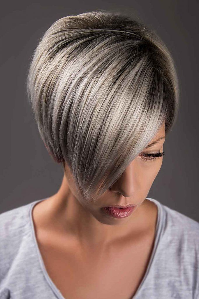 60 Ideas of Gray and Silver Highlights on Brown Hair