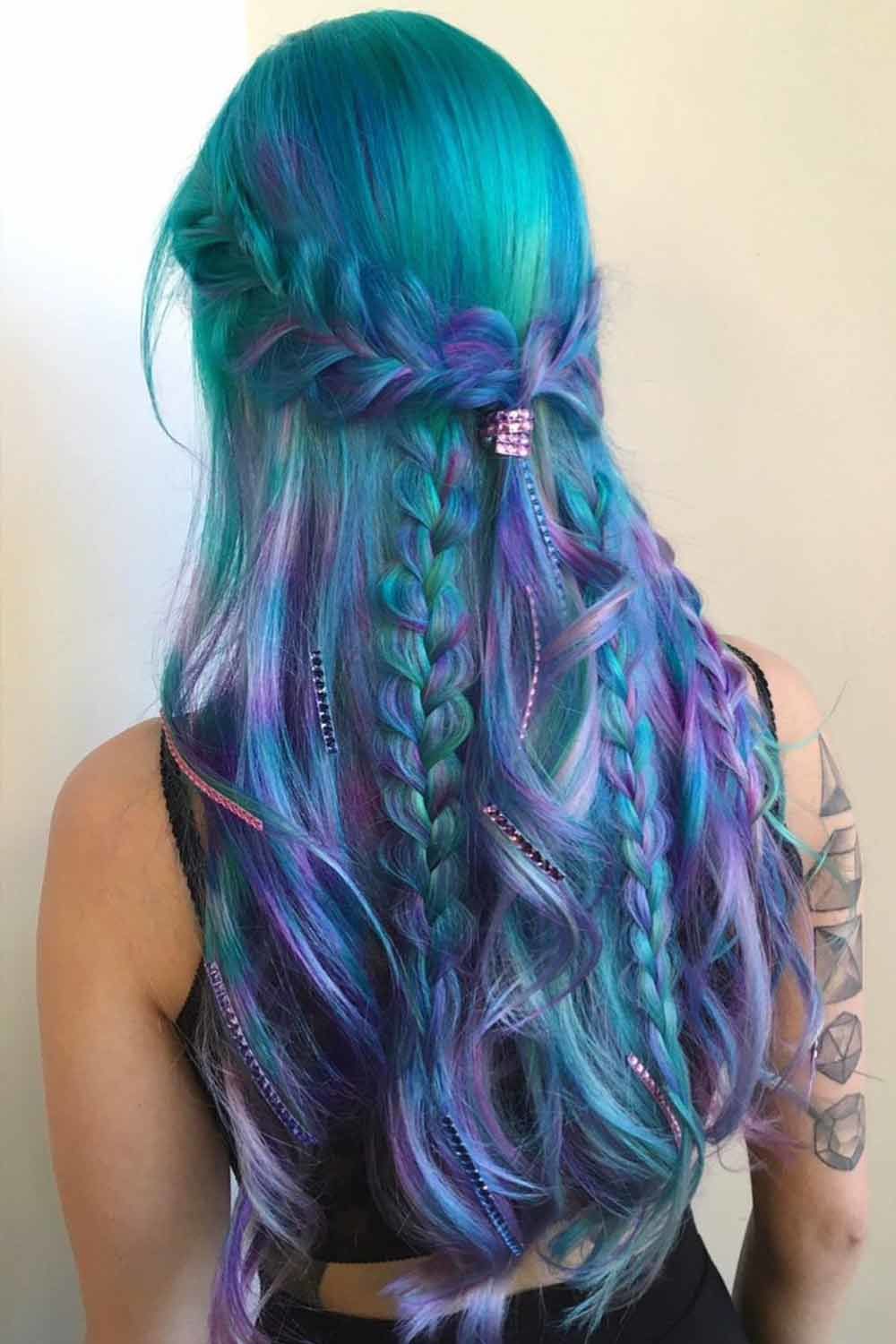 Fabulous Purple and Blue Hair Styles
