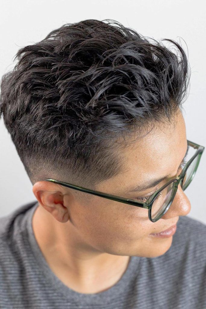 Razor Cut and Messy Styled Look