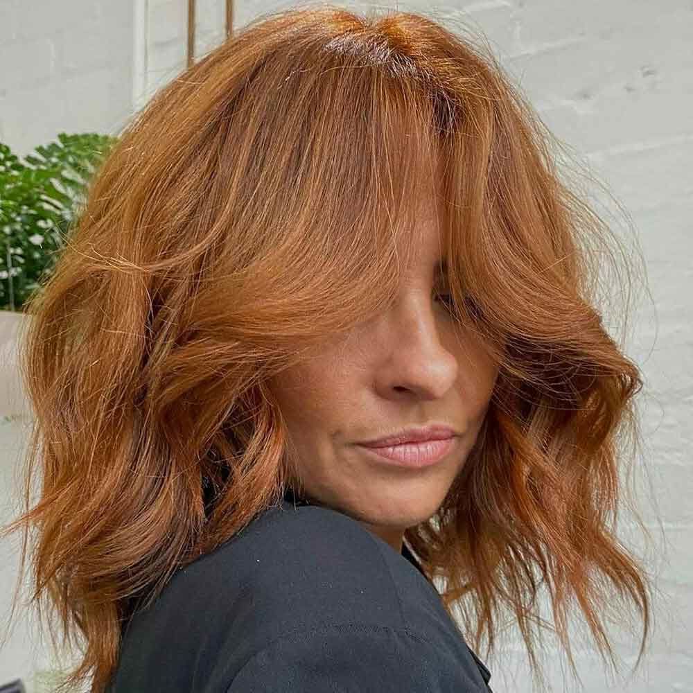 Auburn Hair Color Natural Layered 