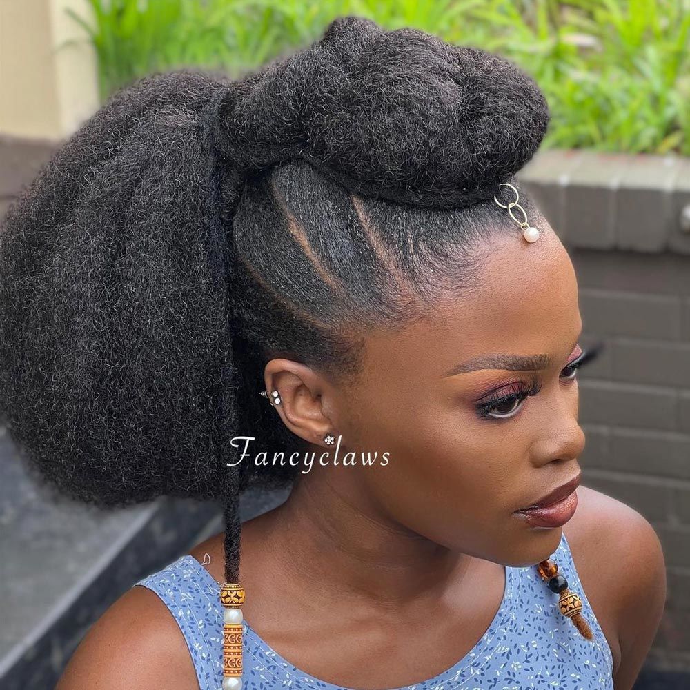 Voluminous Braided Faux Hawk