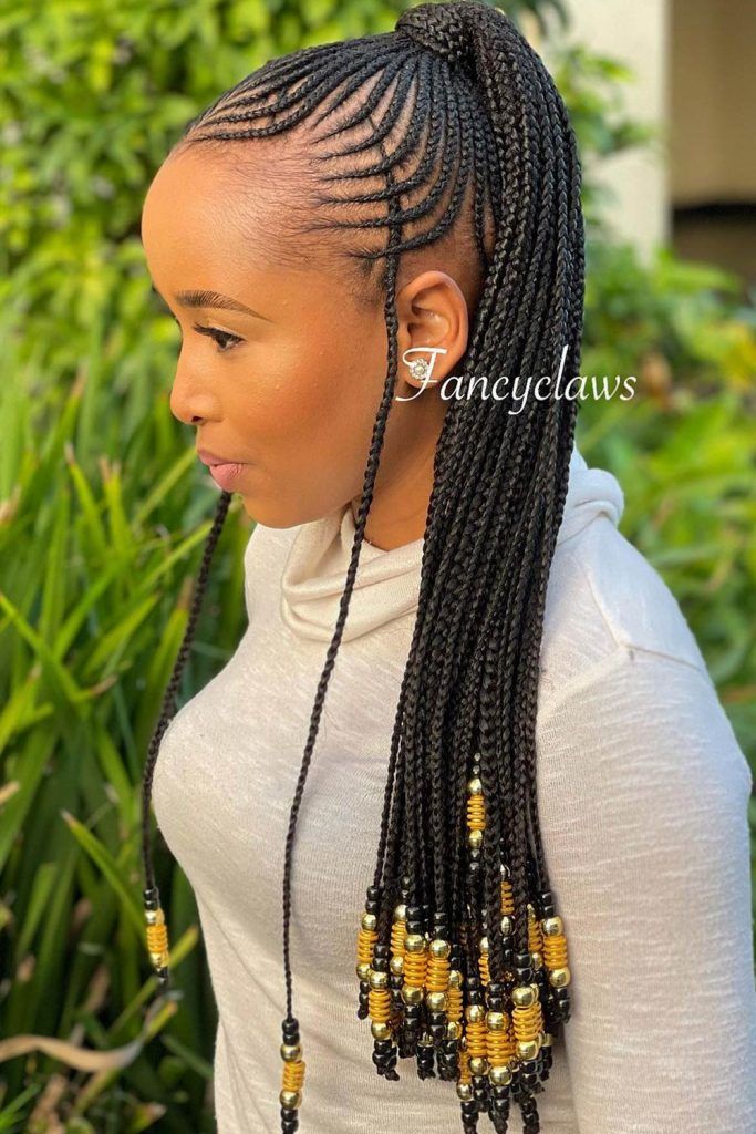 Genie Braids With A Beads Accent