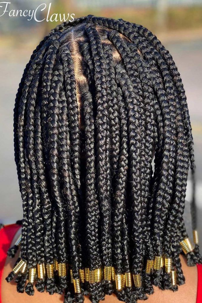 Beaded Braids For Short Hair