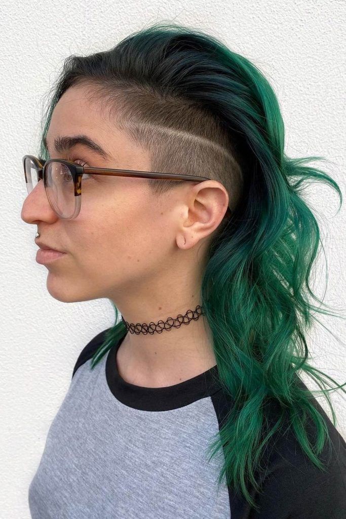 Cute & Rebellious Half Shaved Head Hairstyles - Love Hairstyles