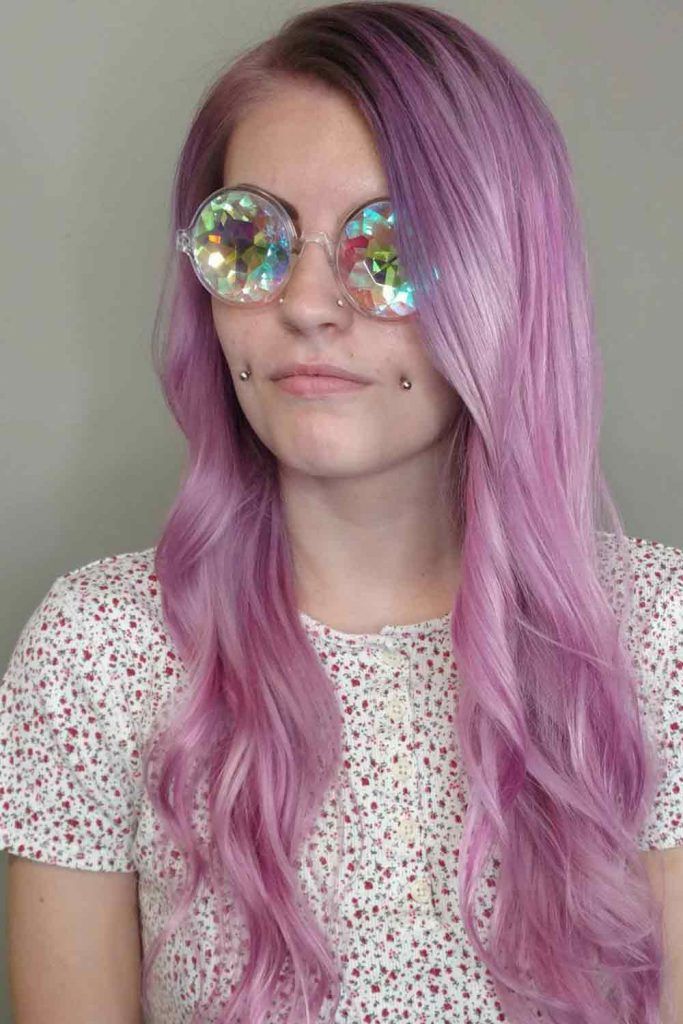 Bright And Shiny Lavender Hair
