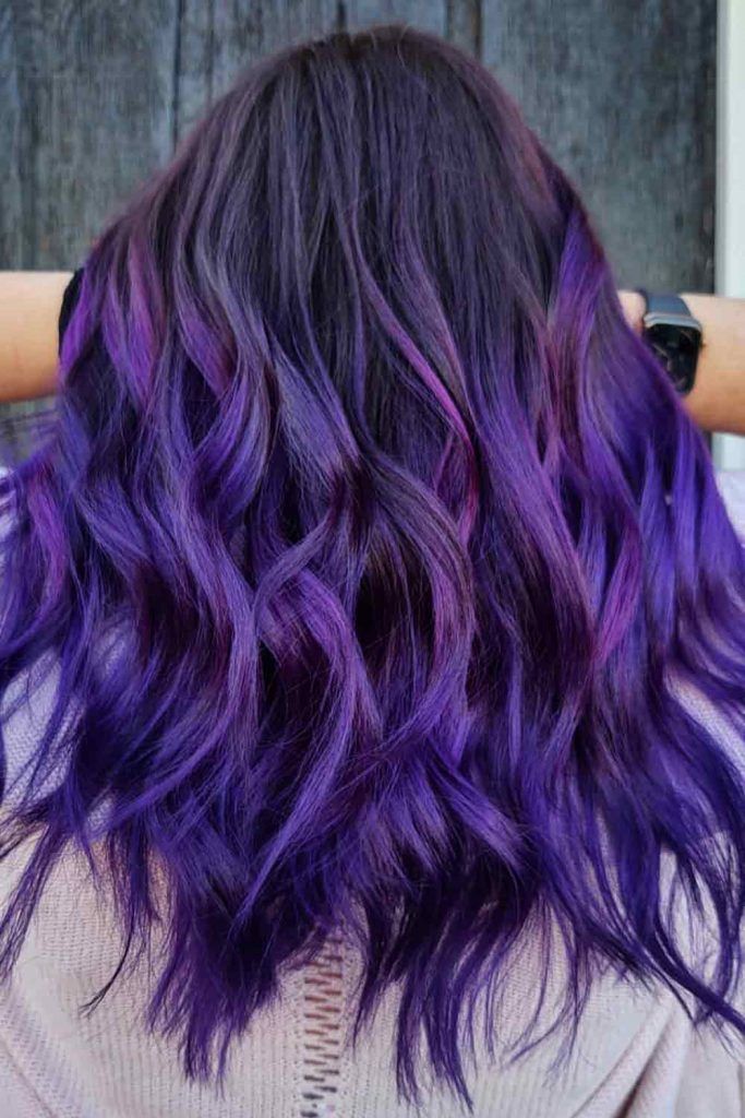 52 Tempting And Attractive Purple Hair Looks Lovehairstyles Com