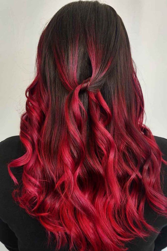 Wine Red Hair Shade