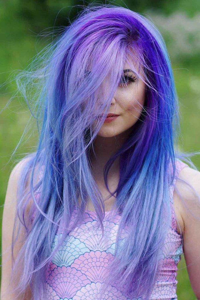 Icy Blue Ombre Hair Waves