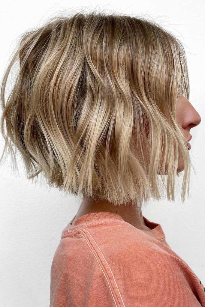 Middle-Parted Highlighted Long Bob