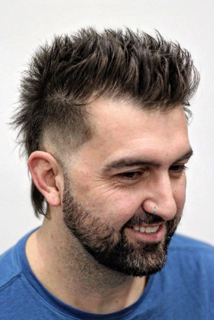 Short Men’s Mullet and Beard – Strong Combo